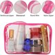thumbnail image 3 of Neceser Tbestmax transparente, set de 10, 7.5 x 4.8 x 2.3, PVC rosa, 3 of 3