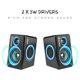 thumbnail image 3 of Altavoces para computadora RECCAZR SP2040 Surround USB con cable azul, 3 of 9