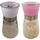 thumbnail image 1 of Juego de molinillos de sal y pimienta: molinillos de cerámica ajustables para especias, ideal para la mesa de la cocina., 1 of 5