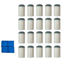 Magideal - 20X Puntas Para Tacos De Billar Antideslizantes, Suministros De Puntas Para Tacos De Billar, Ligeras, Fáciles De Instalar, Puntas Para Tacos De Billar 13Mm