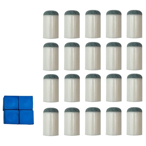 Magideal - 20X Puntas Para Tacos De Billar Antideslizantes, Suministros De Puntas Para Tacos De Billar, Ligeras, Fáciles De Instalar, Puntas Para Tacos De Billar 13Mm