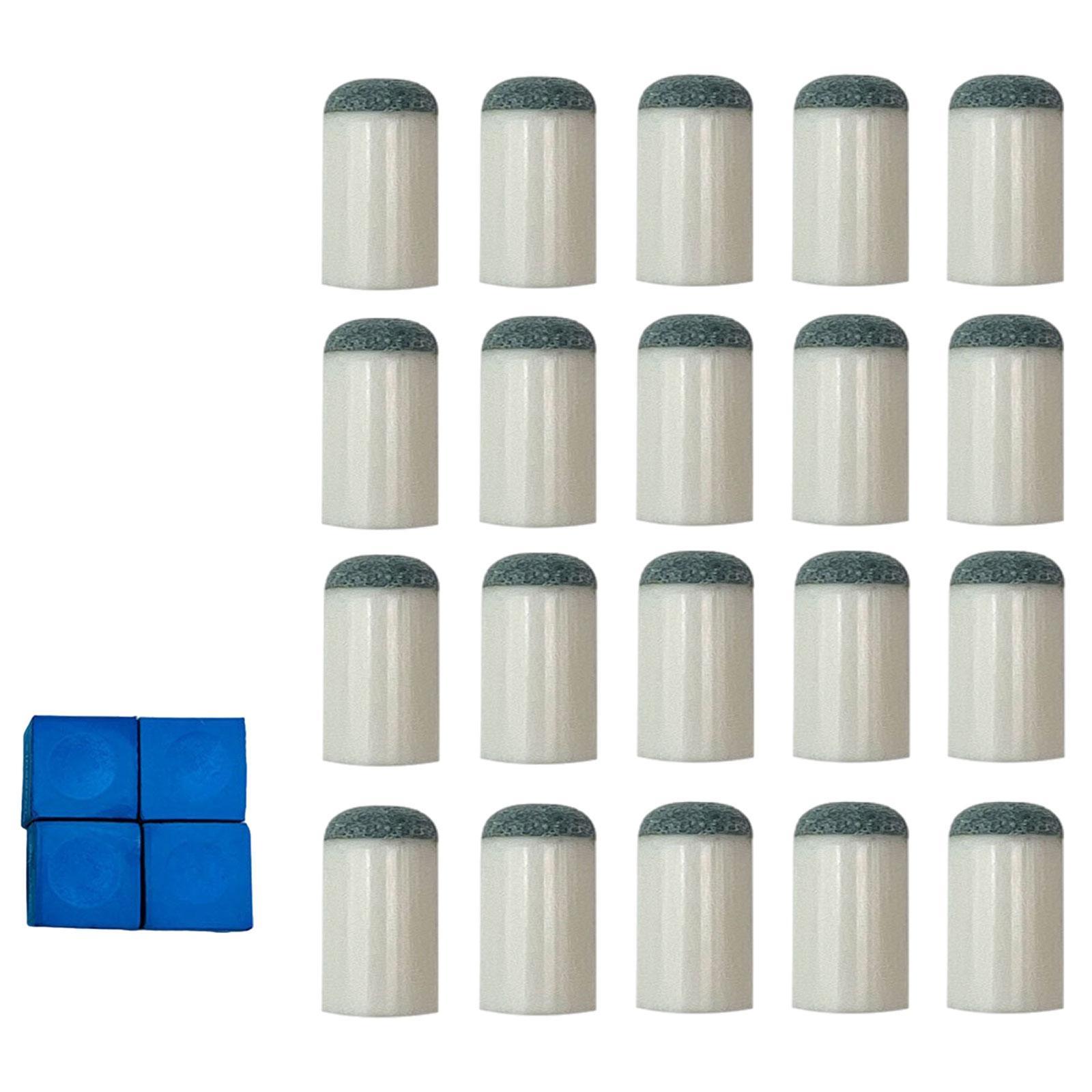 Magideal - 20X Puntas Para Tacos De Billar Antideslizantes, Suministros De Puntas Para Tacos De Billar, Ligeras, Fáciles De Instalar, Puntas Para Tacos De Billar 13Mm