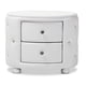 thumbnail image 1 of Mesita de noche Baxton Studio Davina Hollywood Glamour White, 1 of 6