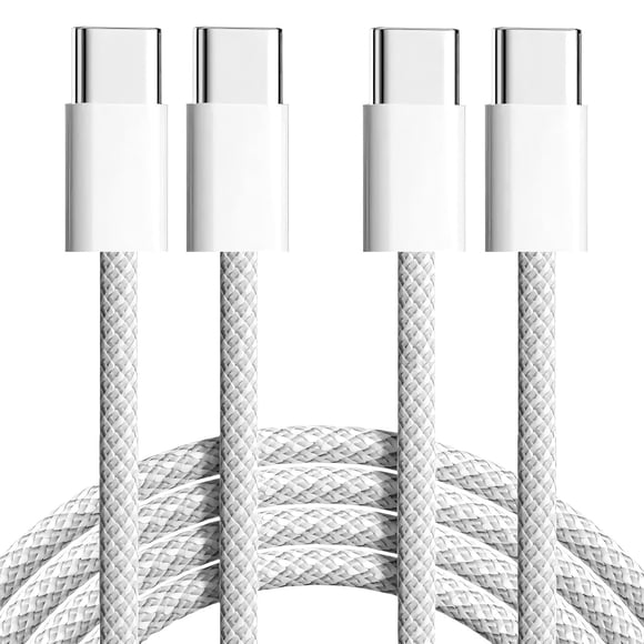 Cable USB-C TOP-UP 1m 60W Trenzado Carga Rápida Paquete de 2