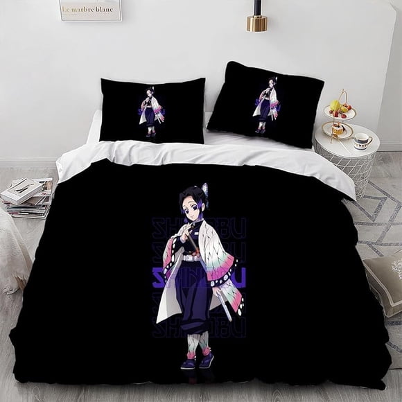Butterfly-Shinobu -Poster- Duvet Cover 3 Piece Bed SetRoom- Atmosphere Decoration -Anime -peripherals