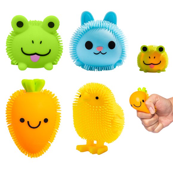 Juguete Aplastable Cool Things Corp - Pack de 4 con Luz LED