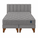 thumbnail image 2 of Cama Europea Somnia 2 Plazas + Respaldo Tubular Madera Lino, 2 of 9