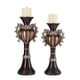thumbnail image 1 of Set de portavelas OK Lighting Delicata plateado/marrón/bronce, 1 of 2