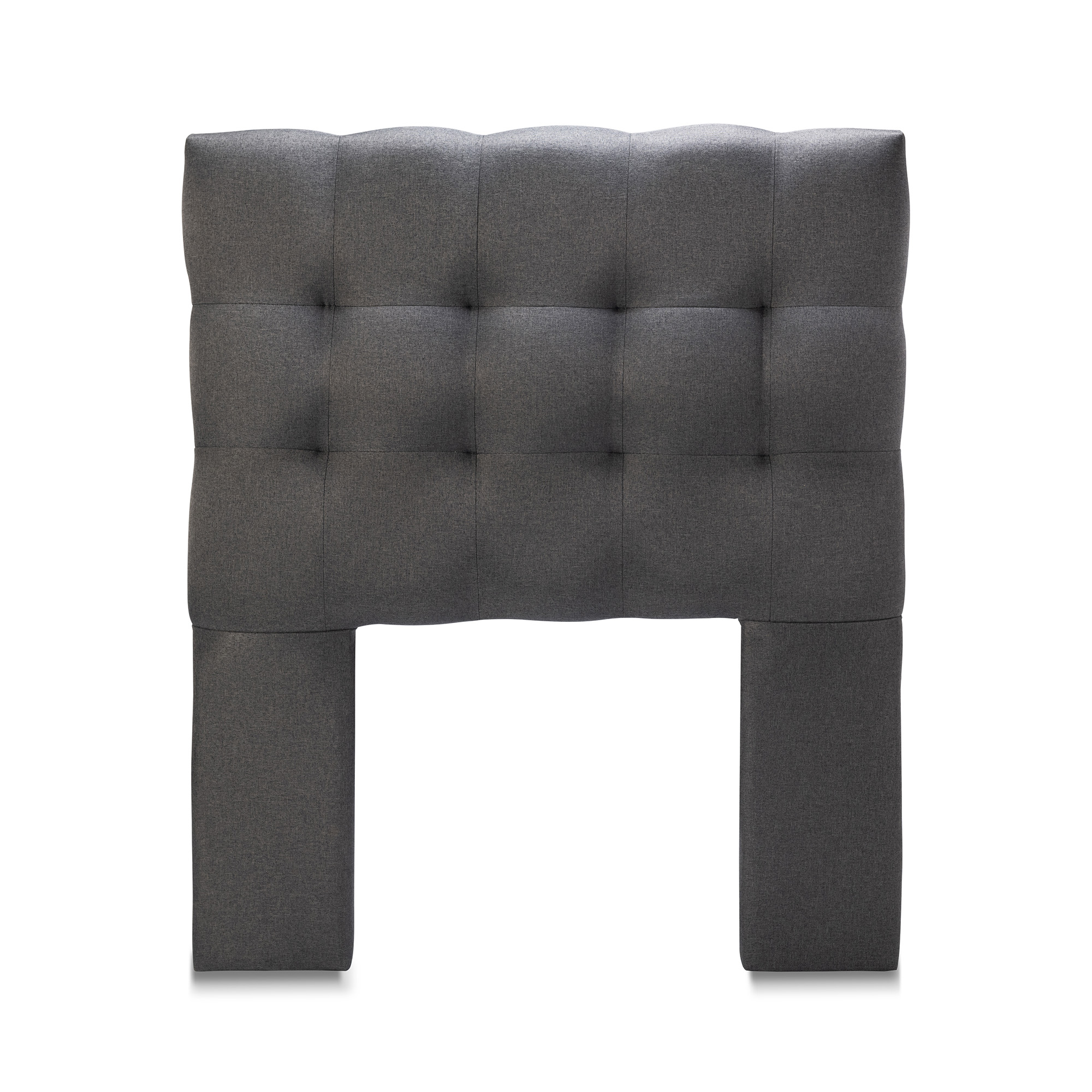 Espumaquel - Respaldo 1 Plaza Lino Gris Oscuro Cp Alice