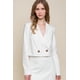 thumbnail image 1 of Blazer Ccwholesalesclothings Button Crop Blanco, 1 of 5