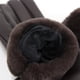 thumbnail image 3 of Guantes Mujer Cuerina Con Puño Peludo Suaves Abrigados Invierno cafe Talla Única, 3 of 3