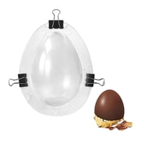 Pasteleriuscl - Molde De Chocolate De Huevo De Pascua 3D Con Forma De Huevo Artesanías De Fondant Decoración