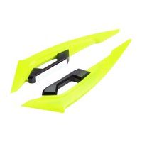 Magideal - 2 Alerones Laterales Para Motocicleta, Alerón Delantero, Fácil De Instalar, Reemplazo Para Garaje, Accesorio De Modificación De Mantenimiento Ligero. Amarillo