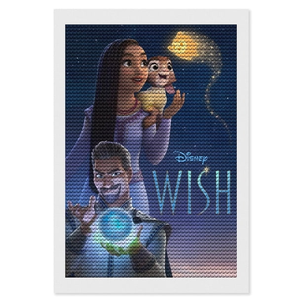 Wish Kits de Pintura de Diamantes para Adultos 5D DIY Diamond Art Kits Full Drill Diamond Dots para Regalo Decoración de Pared y Relajación Artes de Gemas 20*30cm