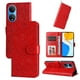 thumbnail image 1 of Funda tipo cartera FOXDOCK para Honor X7 , diseño girasol en relieve, cuero PU, cierre magnético, soporte y tarjetero, 1 of 5