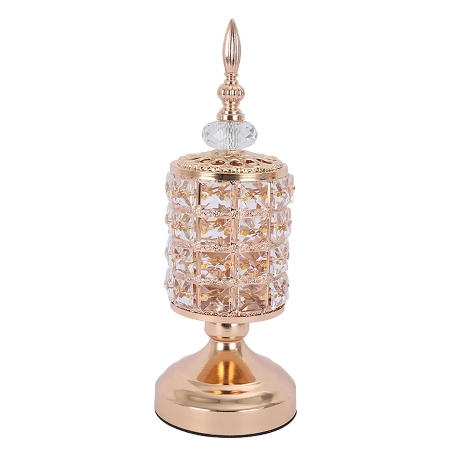 Magideal - Portavelas De Cristal De Oro Rosa, De Boda Moderna, Centros De Decorativos, Celebración De Aniversario, Decoración Para El Hogar, Comedor, R 31 Cm De Alto