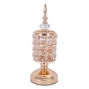 Magideal - Portavelas De Cristal De Oro Rosa, De Boda Moderna, Centros De Decorativos, Celebración De Aniversario, Decoración Para El Hogar, Comedor, R 31 Cm De Alto