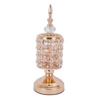 Magideal - Portavelas De Cristal De Oro Rosa, De Boda Moderna, Centros De Decorativos, Celebración De Aniversario, Decoración Para El Hogar, Comedor, R 31 Cm De Alto