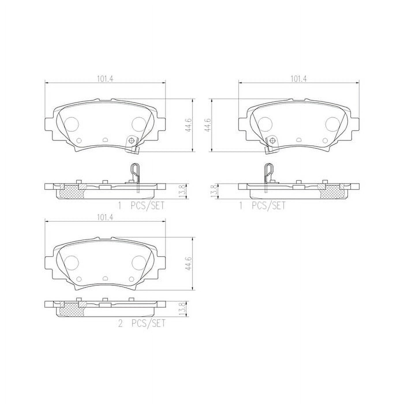 Pastillas Freno Para Auto Motaquip Lvxl1796
