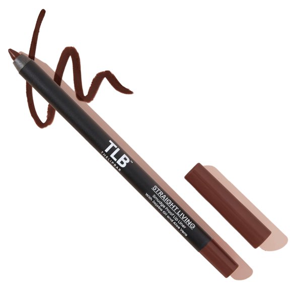 Lápiz delineador de labios The Lip Bar Straight Living Marrón intenso .042 oz