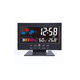 thumbnail image 1 of Reloj despertador LED, fecha, temperatura, alarma, negro, 1 of 3