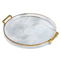 Bothyi - Bandeja Multifunción Para Servir Con Asas, Bandeja De Postre Para Fiesta, Transparente