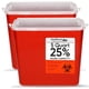 thumbnail image 1 of Contenedor para objetos punzantes Oakridge Products, 5 litros (paquete de 2), Biohazard, 1 of 7