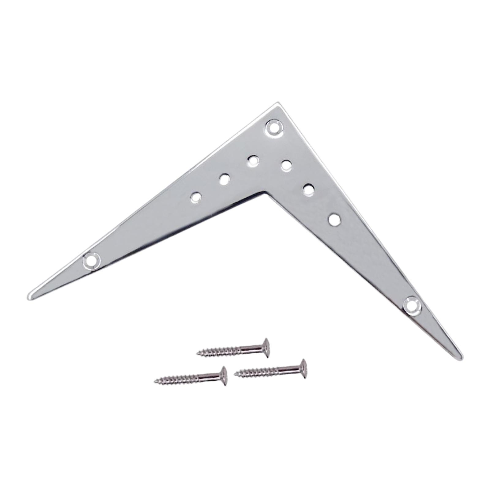 Bothyi - V Style Guitar Tailpiece Portable Para Guitarra Eléctrica Instrumento Musical Argent