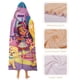 thumbnail image 4 of Día Soleado Manta Capa con Capucha Anti-Bolitas, Manta de Lana Ártica Suave, Manta Portátil de Felpa Ligera y Lujosa, Poncho para Siesta en Casa y Oficina, 100*130cm, 4 of 6