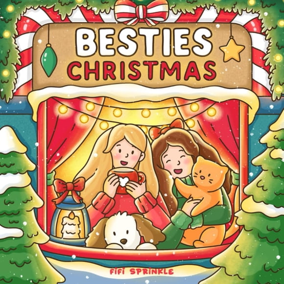 Libro para colorear Majosta Besties Christmas Winter Girl Adults