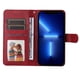 thumbnail image 3 of Funda Billetera para Xiaomi Redmi Note 14 4G con Porta Tarjetas y Soporte Ajustable Rojo, 3 of 4