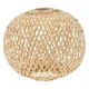 thumbnail image 4 of Pantalla de Bambú Tejida, Accesorio de Luz Colgante, Lámpara Colgante Rústica, Pantalla de Lámpara Hecha a Mano para Dormitorio, Hotel, Casa de Té , Los 21x20cm, 4 of 5