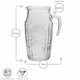 thumbnail image 2 of Jarra Bormioli Rocco 1800 ml con diseño floral – Hecha en Italia, 2 of 7