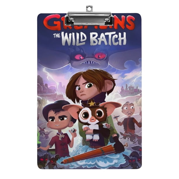 Gremlins: La Manada Salvaje Portapapeles de acrílico A4, tamaño carta estándar, carpeta con clip 31.8x 21.5CM para estudiantes, profesores y oficina