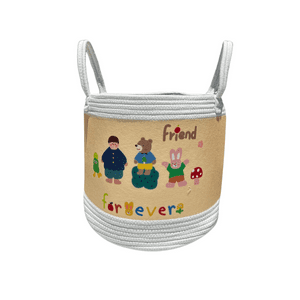 Estilodomus - Canasto Organizador Infantil 30X32Cm Cesta Amarilla