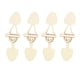 thumbnail image 2 of 8 Piezas De Cuero De PU Vintage Para Coser, Cierres De Botón De Cuerno De Resina, Costura De Bricolaje, Beige, 2 of 5