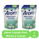 thumbnail image 3 of Jabon Liquido Para Manos y Cuerpo Paraiso Floral Arom 750 ml 2 Unidades, 3 of 3