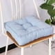 thumbnail image 1 of Xiao Hua Cojín de Silla de Algodón y Lino Azul Claro -1 Pieza, Cojín de Asiento Cuadrado Sólido de 17.72 X 17.72 X 3.54 Pulgadas, Cojín de Silla de Oficina con Relleno de Algodón, Decoración, 1 of 4