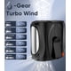 thumbnail image 3 of Ventilador de cintura portátil Tedajo AI, batería de 6 velocidades, 16000 RPM, 40 H, 3 of 8