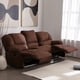 thumbnail image 1 of Bergere Perugia Reclinable 3 Cuerpos Cuero Kentucky Café Moro, 1 of 8