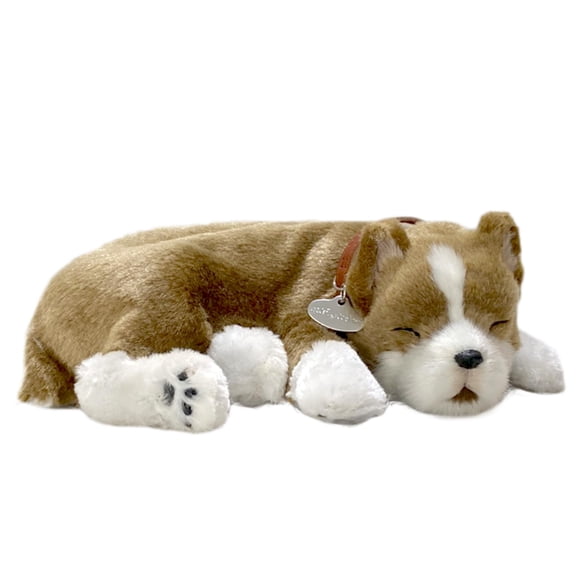 Perfect Petzzz Original Pit Bull Realista, Peluche Interactivo con Apariencia Real, Perro de Compañía con 100% Pelaje Sintético Hecho a Mano