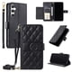 thumbnail image 1 of Funda tipo billetera FOXDOCK para Samsung Galaxy S24 – Tapa abatible con correa para mujer, 1 of 5