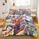 thumbnail image 1 of x1302 Bed SheetsSpider-Man Bedding Sets,Children Cartoon Duvet Cover,Boy children Bedclothes Bed Linen Gift, Theme Quilt Cover 3-Piece Bedding Set (1 Duvet Cover + 2 Pillow Shams) nj1302, 1 of 5