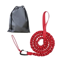 Magideal - Cuerda De Remolque Elástica Para Bicicleta, Correa De Tracción, Cordón Elástico Portátil Detrás Del Accesorio, Correa Elástica Para Bicicleta De Carre Rojo