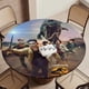 thumbnail image 5 of Jurassic World: Teoría del caos-theme Fitted Round Tablecloths Elastic Edged Table Covers Waterproof Table Cloth for Kitchen Holiday Party Tables Decor 120cm, 5 of 6