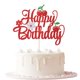thumbnail image 1 of Adorno de tarta Keoysek 17 cm con brillo de cereza – Cumpleaños, 1 of 8