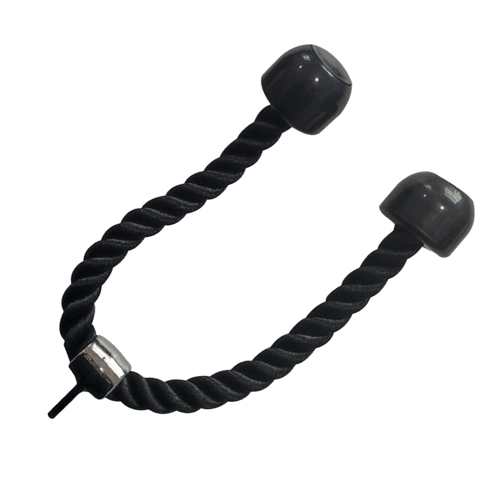 Ioensy - Accesorio De Cable, Cuerda Duradera Para Tríceps Para Entrenamiento De Fuerza, Culturismo, Gimnasio, Cuerda De Doble Extremo