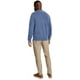 thumbnail image 3 of Jersey Tommy Hilfiger liso con cuello redondo para hombre, color azul/HTR, talla XL, 3 of 3