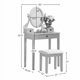 thumbnail image 5 of oniys Madera Moniya Maquillaje Vanidad Mesa y Taberno Conjunto, 5 of 5