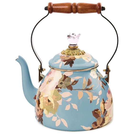 Tetera MACKENZIE-CHILDS 2 L Wild Rose Slate